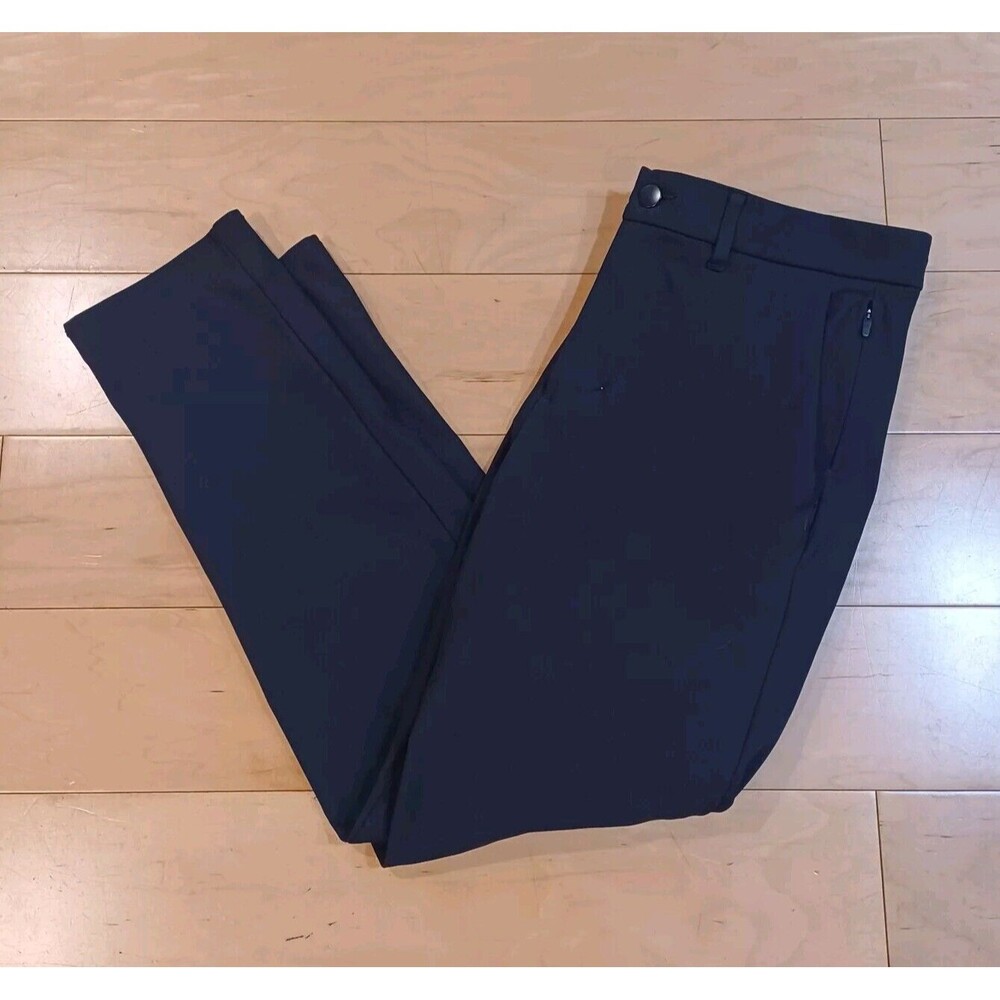 Lululemon Mens Commission Pant Slim Fit Warpstreme Black M5522S Size 30 x 27 ABC
